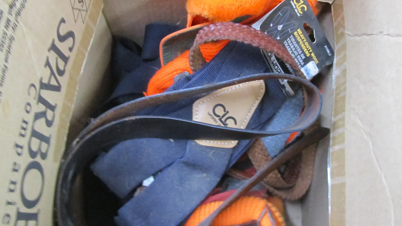 Assorted Work Gloves And Hunting Hats/Gloves