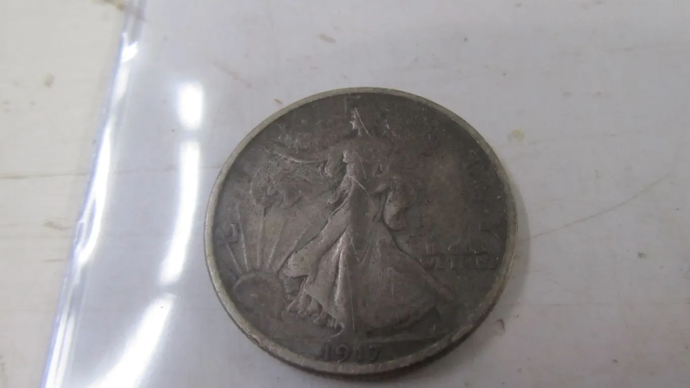 1917 Walking Liberty Half Dollar Coin