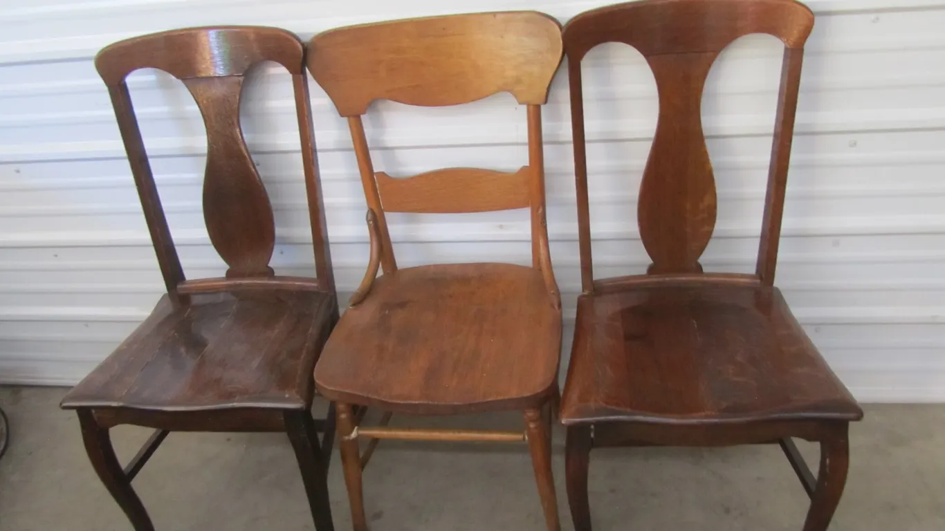 (3) Wood Chairs