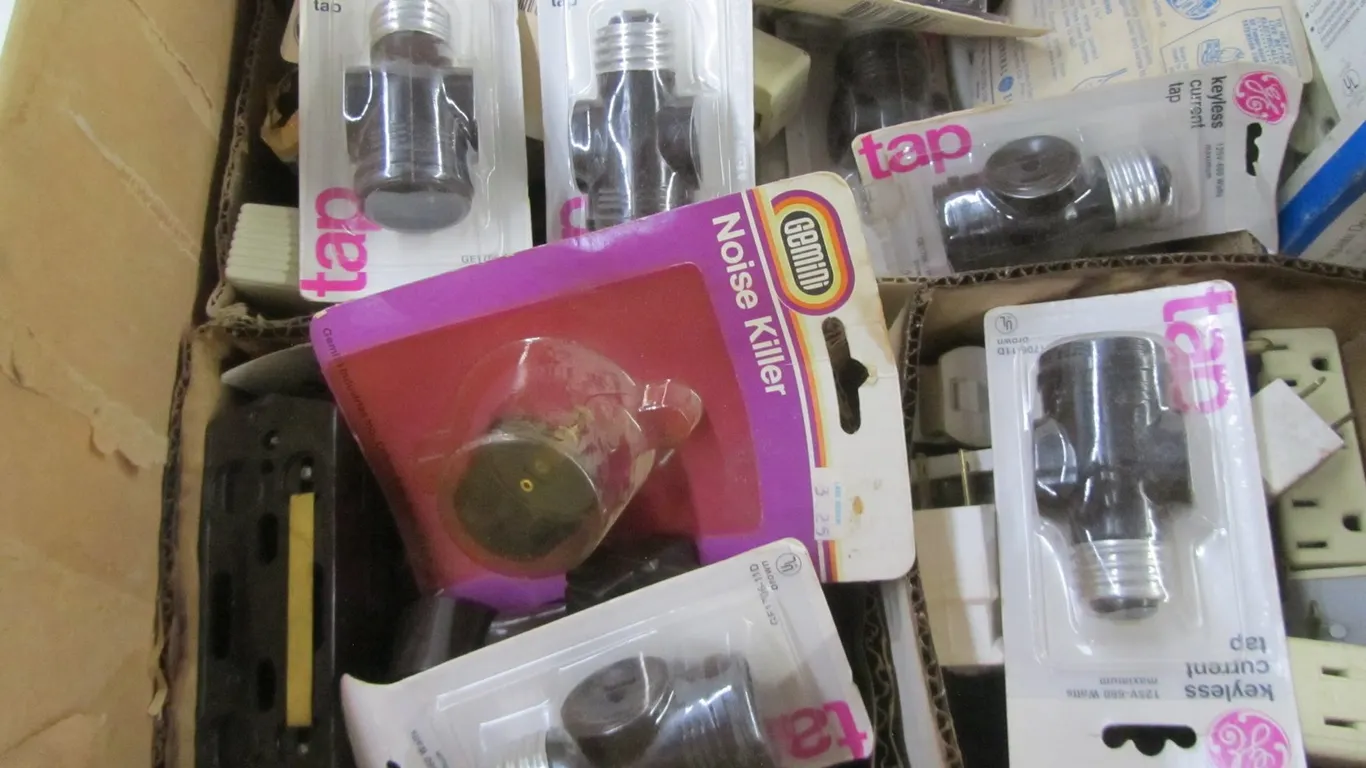 Box Of Assorted Electrical Hardware