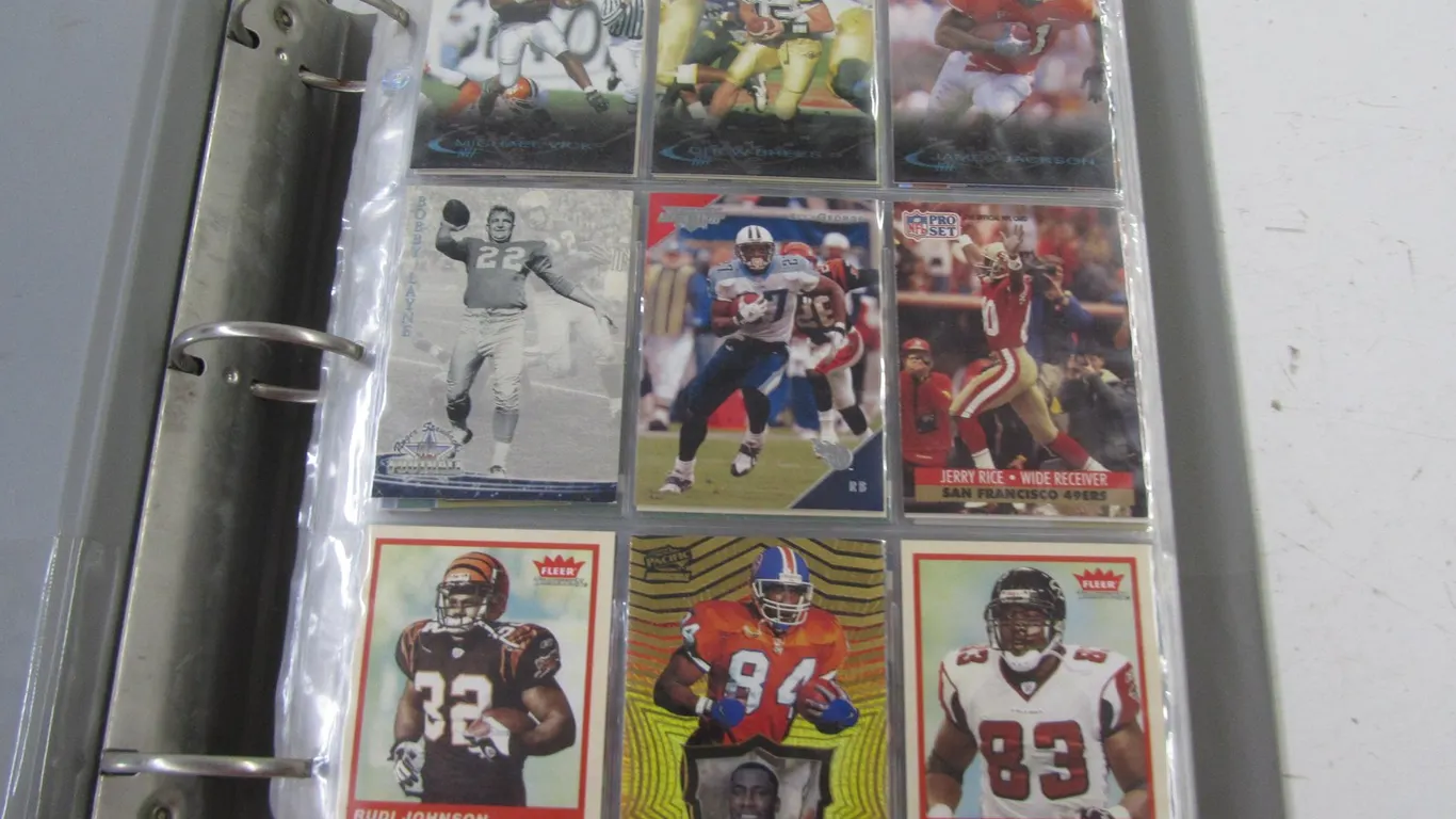 Binder Full Of Assorted Football Cards
