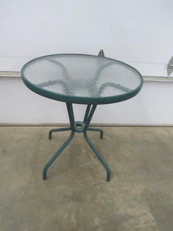 Glass Top Patio Table