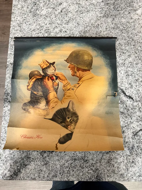 Vintage “Chessie’s Hero” Railroad Print