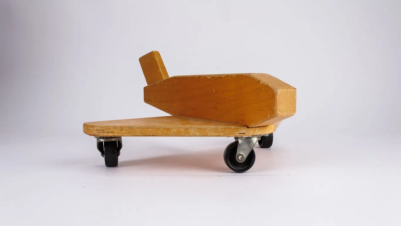 Vintage Wooden Airplane Toy