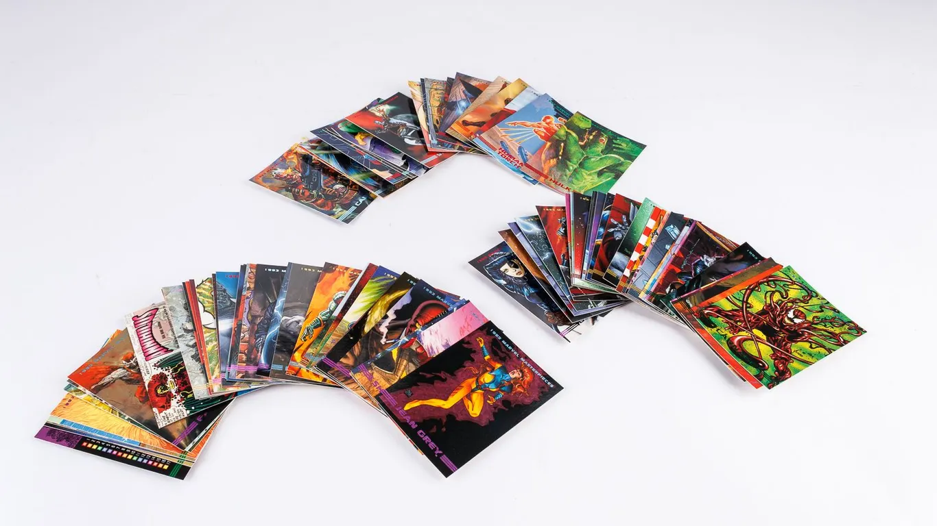 1993 Marvel Masterpieces Complete Trading Card Base Set #1-90 SkyBox