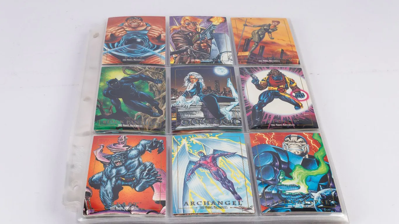 Complete 1992 SkyBox Marvel Masterpieces Base Card Set #1-100