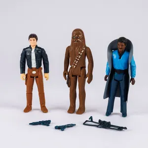 Vintage Kenner Star Wars Action Figure Lot - Lando Calrissian, Han Solo (Bespin), Chewbacca