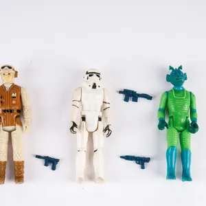 Vintage Kenner Star Wars Action Figures - Greedo, Stormtrooper & Rebel Soldier