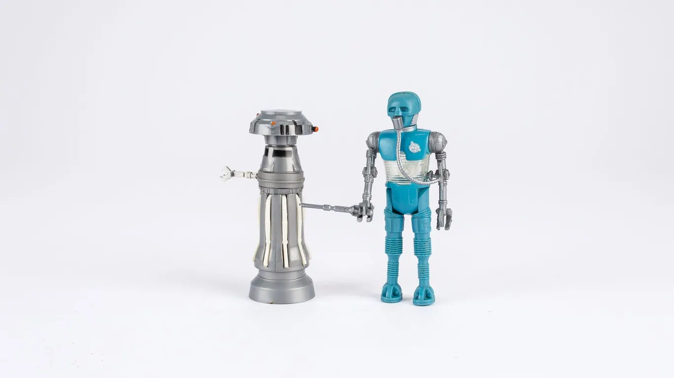 Vintage 1980 Kenner Star Wars 2-1B & FX-7 Medical Droid Action Figures