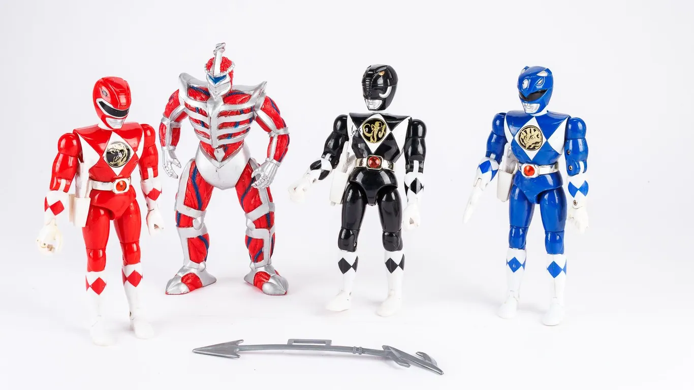 Vintage Mighty Morphin Power Rangers & Lord Zedd Action Figures