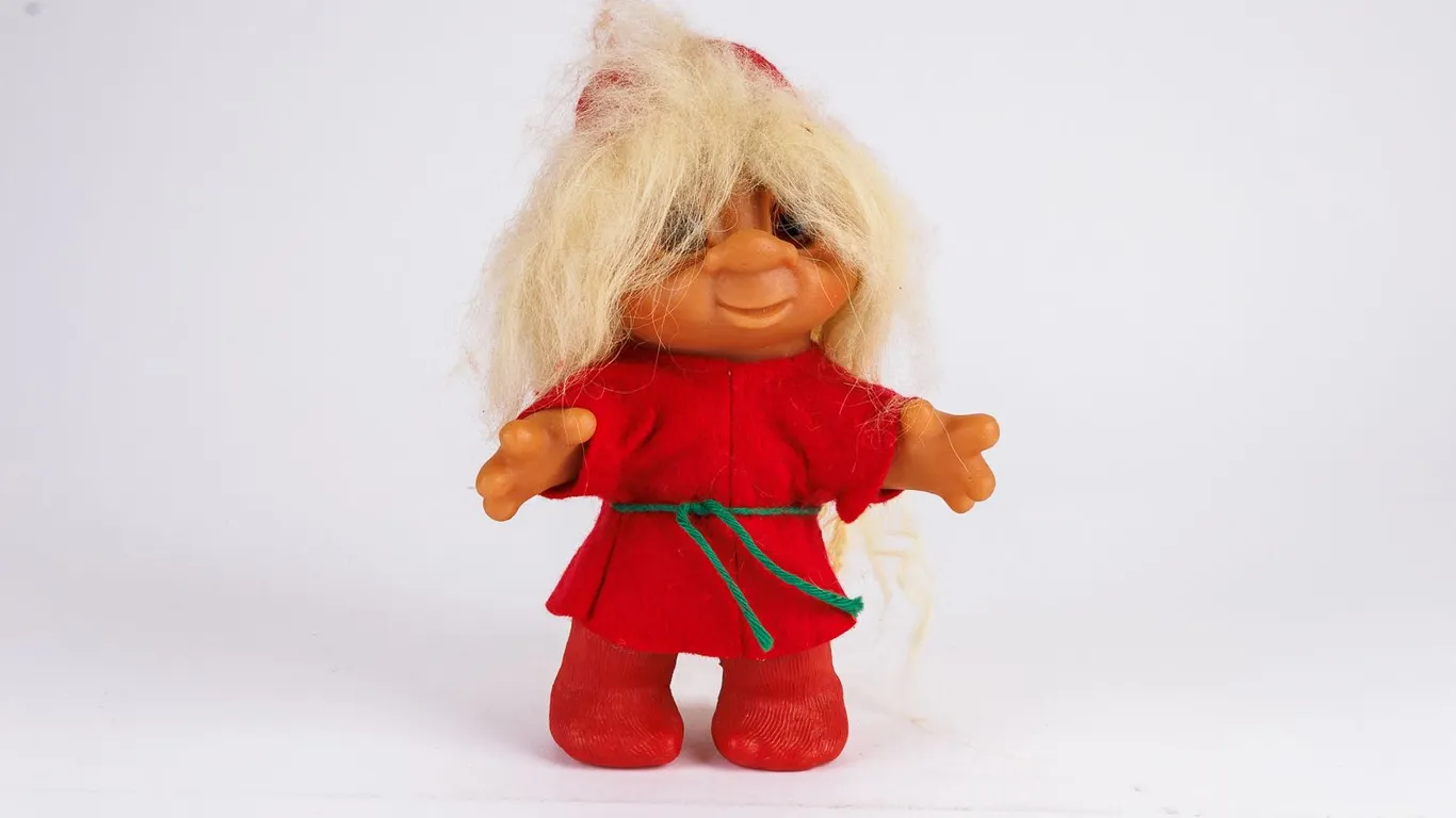 Vintage 1980 Thomas Dam Denmark Troll Doll