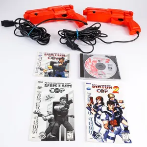 Virtua Cop 1 & 2 with Light Guns for Sega Saturn