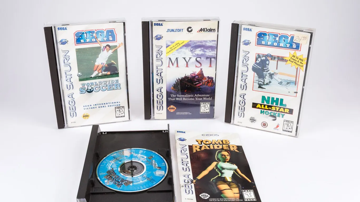 Group of Sega Saturn Video Games
