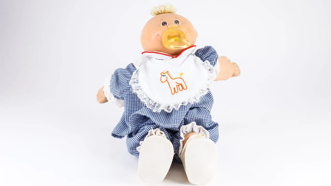 Vintage Cabbage Patch Kids Doll in Gingham Outfit