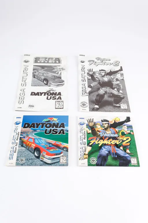 Sega Saturn Games & Manuals - Daytona USA & Virtua Fighter 2