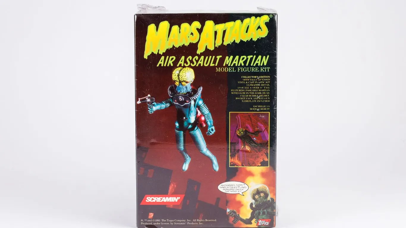 1995 Screamin' Mars Attacks Air Assault Martian Vinyl Model Figure Kit Sealed