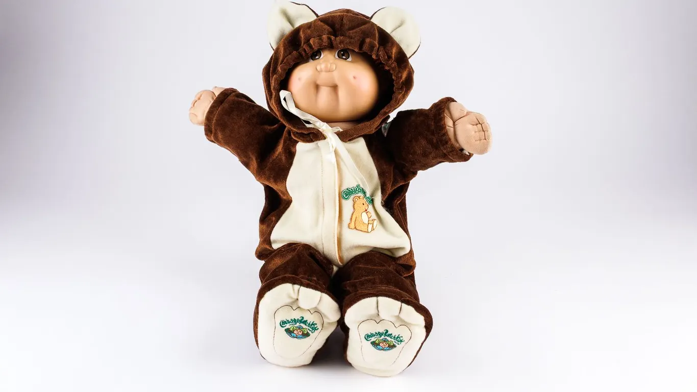 Vintage Cabbage Patch Kids Doll with Bear Suit