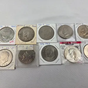 Group of 10 Eisenhower Dollar Coins