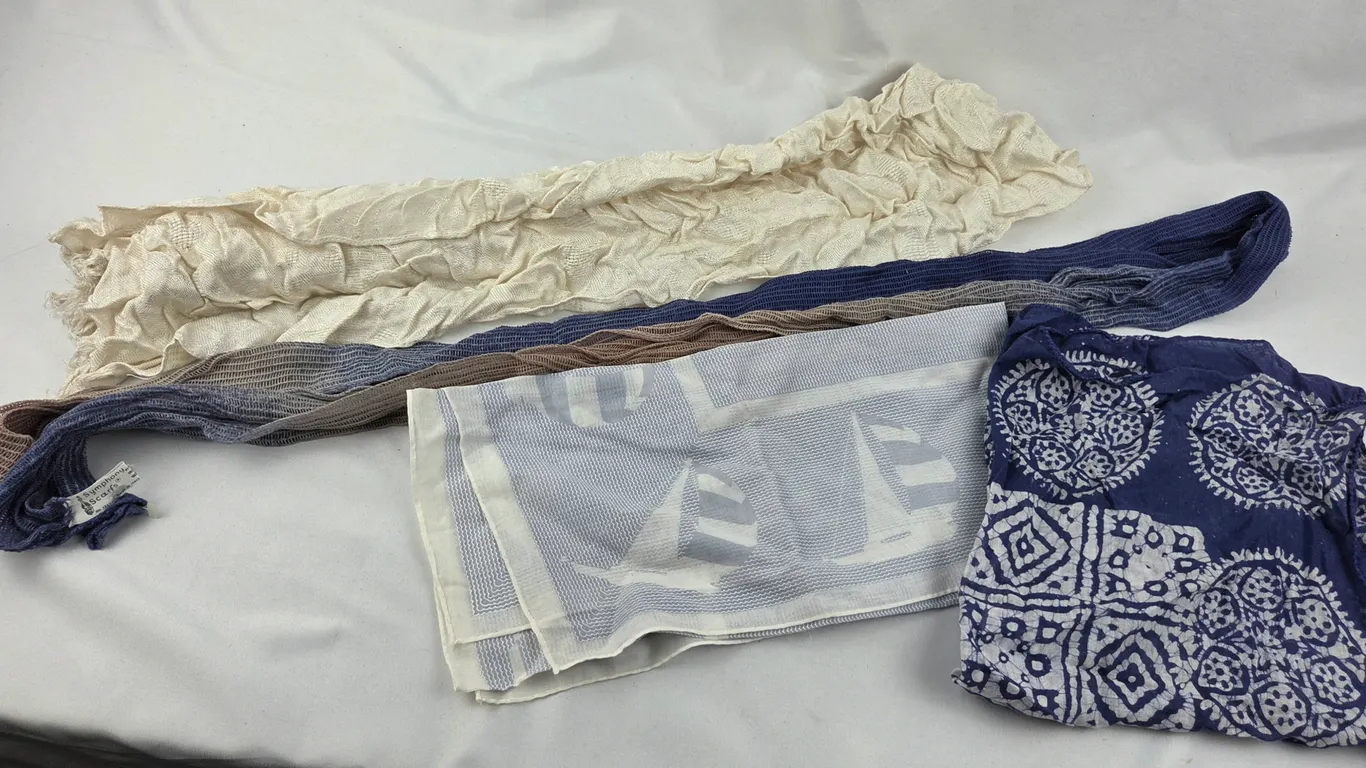 Group of 4 Vintage Scarves