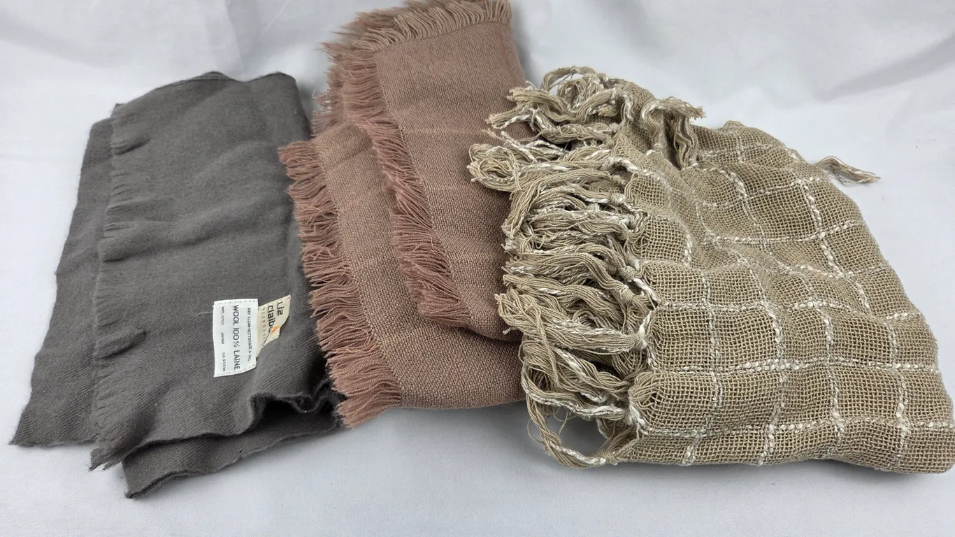 Trio of Vintage Fashion Scarves including Liz Claiborne