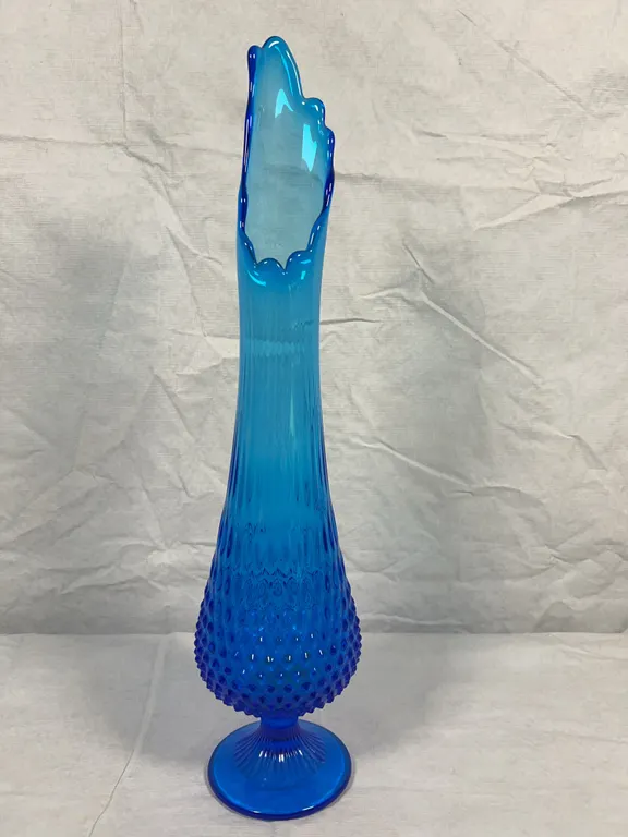 Fenton Colonial Blue 20" Swung Vase