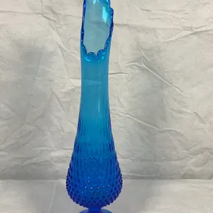 Fenton Colonial Blue 20" Swung Vase