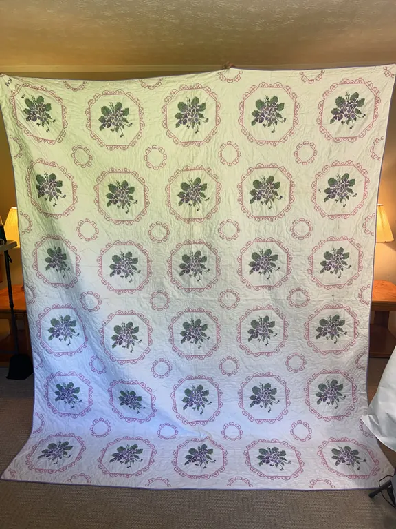 Hand Stitched & Embroidered Quilt