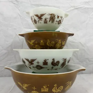 Pyrex Early American Cinderella Mixing Bowls