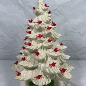 VTG White Ceramic Christmas Tree