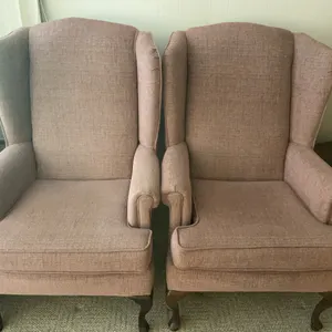 Queen Anne Wingback Chairs