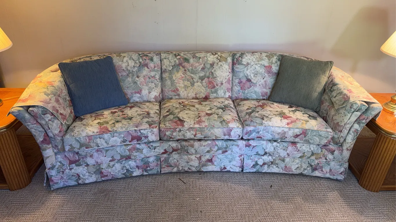 Floral Curved couch