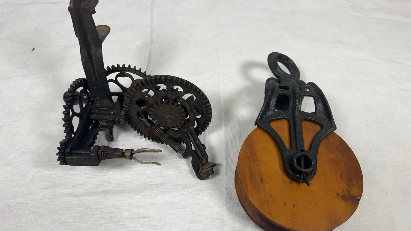 Antique Pulley & Cherry Pitter