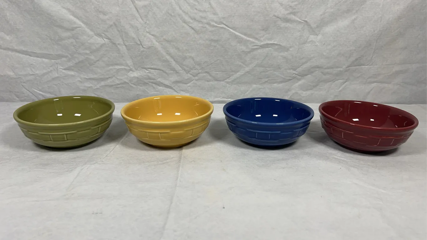 Longaberger Pottery Woven Traditions Bowls