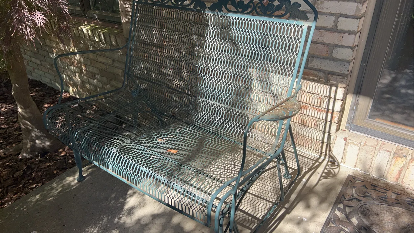 Wrought Iron Glider