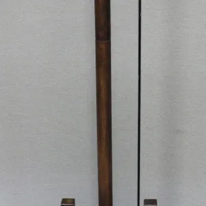 Wooden Coat Rack With Metal Hooks Stand