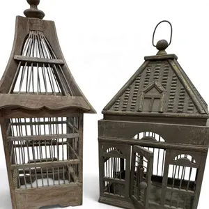 Wooden And Metal Decorative Birdcages