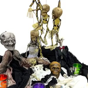 Halloween Skeleton Collector's Lot: Marionettes & Ghoul Figures