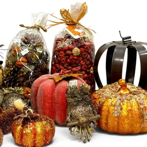 American Oak Preserving Co. Autumn Decor Set with Woodland Figures