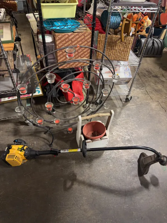 DeWalt Gas String Trimmer & Metal Candle Holder