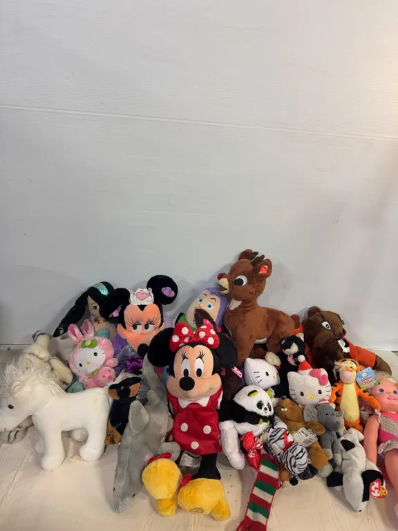 Disney, Hello Kitty, Rudolph & Character Plush Collection