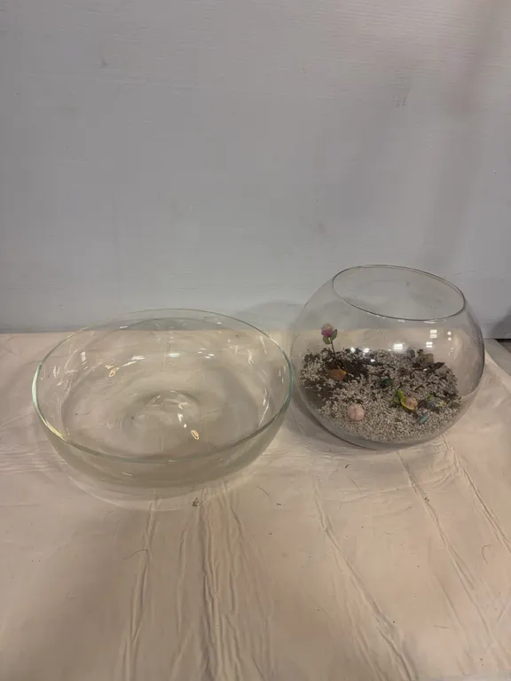 Large Clear Glass Bowls & Terrarium