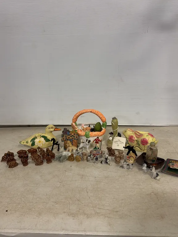 Vintage Animal Figurines, Cookie Stamps & Decorative Collectibles