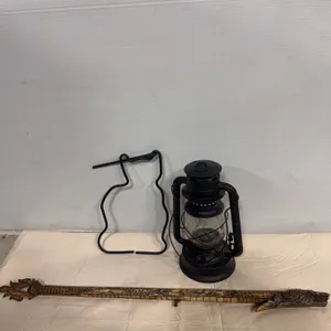 Decorative Oil Lantern & Carved Dragon Wall Décor
