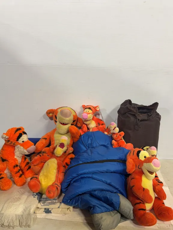 Disney Tigger Plush Collection with Sleeping Bags & Blankets