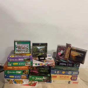 Large Puzzle & Family Game Collection – Springbok, Big Ben, Ravensburger & More