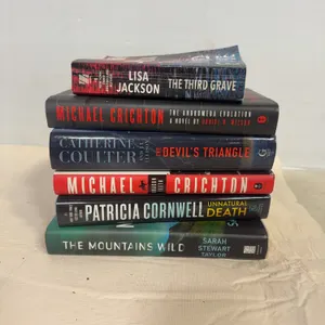 Hardcover Fiction Books – Michael Crichton, Patricia Cornwell & More