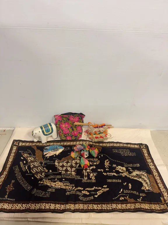 Indonesian Batik Textile & International Folk Art Décor