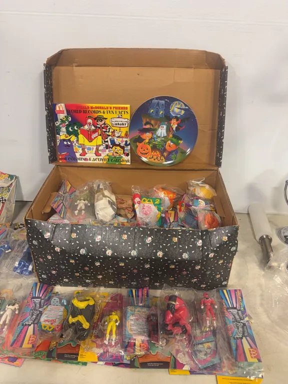 Vintage McDonald’s Collectibles, Power Rangers, Barbie & Halloween Plate