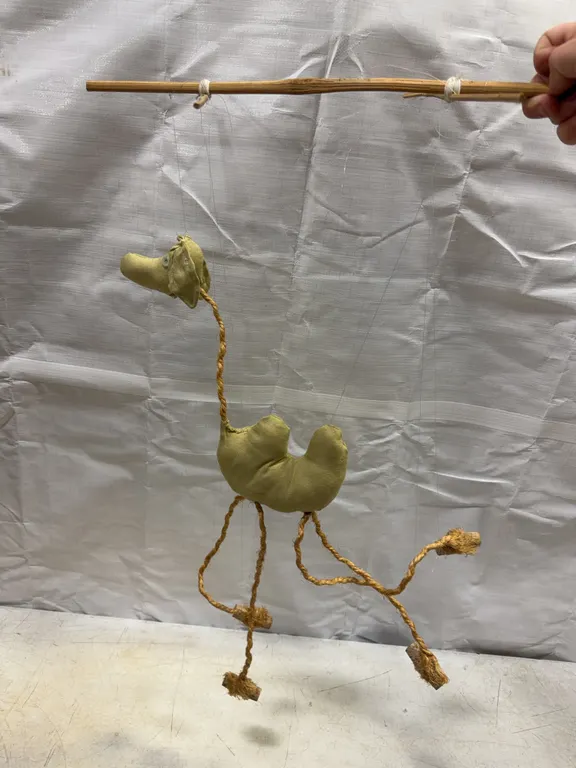 Handmade Folk Art Camel String Marionette Puppet