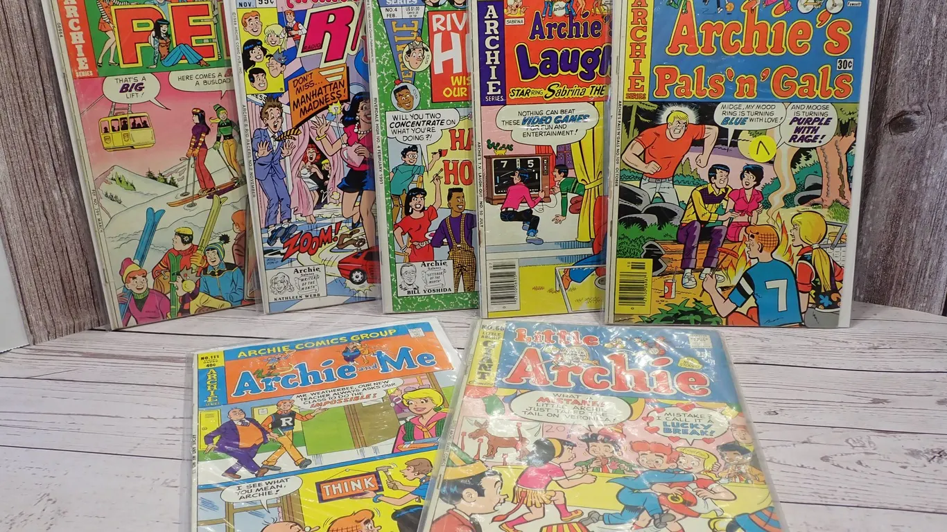 Archie Comics Vintage Humor & Teen Romance Comic Book Lot of 7